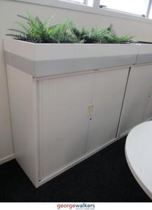 PR5757  White Precision Tambour with Planter