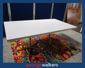 Meeting Room: PR6200  White Melteca  Meeting Table