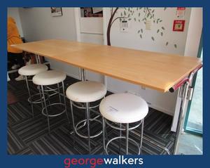 Meeting Room: PR6183  Tawa  Melteca Bar Leaner Height Meeting Room Table