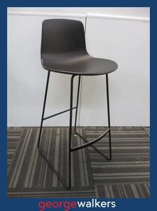 PR6300  Black UFL Barstool - Award Winning Enea Lotus Design - Original RRP $700