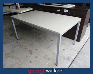 Meeting Room: PR6377  Silver Strata Melteca Meeting Table