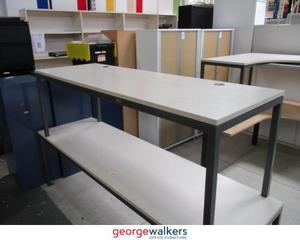 PR5608 - Grey Narrow Desk