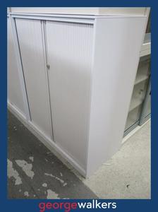 PR6407  White Melteca  Tambour Storage