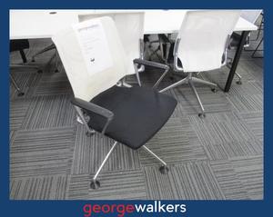 Boardroom: PR6388  White/Black Vitra Meda Boardroom Chair