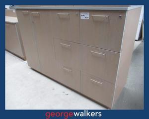 PR6491  Whitewashed Beech Melteca  Large Storage Unit