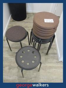 George Walkers Unique Rare Finds And One Offs: PR6515  Black/Brown Set of 15 IKEA Stools