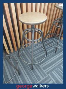 PR6511  Woodgrain Ashley Valebeck Industrial Stool