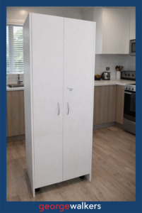 Cupboards 1: PR6586  White  2 Door Cupboard