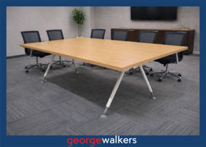Boardroom: PR6592  Maple Woodgrain  Boardroom Table