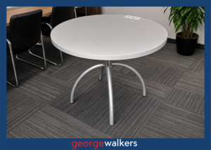PR6581  Grey  Round Meeting Table