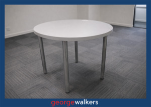 Tables: PR6582  Grey  Round Table 90CM