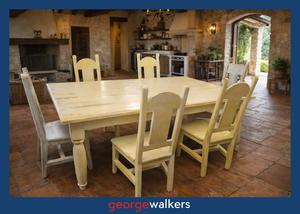 Lunchroom Table: PR6545 Premium Solid Hardwood 6-Seater