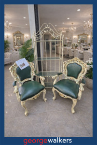 George Walkers Unique Rare Finds And One Offs: PR6560  Cream Metal  French Style Commercial Display Shelf