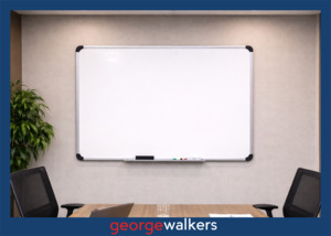 Visual Displays: PR6675    Wall Mount Whiteboard with Pen Tray
