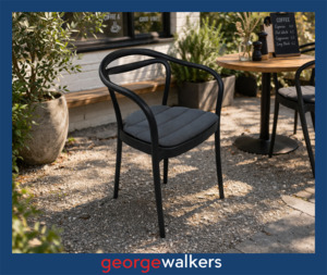 Lunchroom: PR6610  Black Vienna Stackable Chair