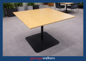 Meeting Room: PR6659  Woodgrain  Square Meeting Table 900mm