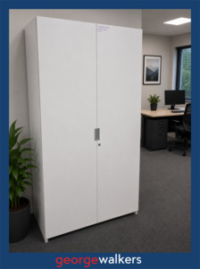 VL120  White Melteca  Cupboard