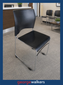 VL66  Black  Stackable Chair