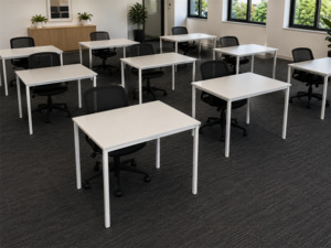 Desks: PR6727  White  Desk/Table 1.2M