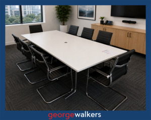 PR6755  White  Boardroom Table