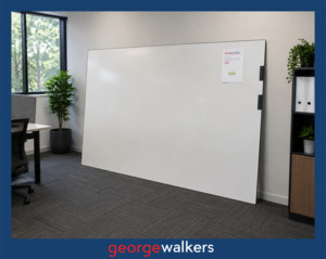Visual Displays: WHITEBOARD 2400 x 1200MM COMMERCIAL MAGNETIC
