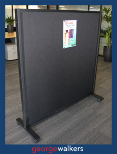 Partitions 1: Partition  - Display board -  1200 x 1200mm - Black - N80565