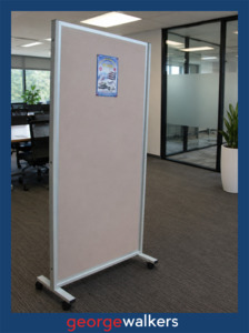 Partitions 1: Partition - Mobile Display - 1800 x 1200mm - Beige - N80571