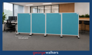 Partitions 1: Partition - Mobile Display - 1500 x 1200mm - Green - N80289