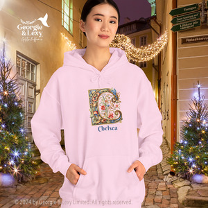 Products: Gildan 18500 Hooded Sweatshirt Personalized Name Illuminated Letters