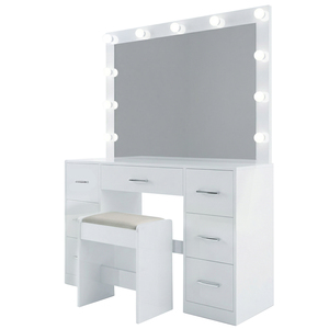 Alex Dressing Table with Free Mirror – Modern Makeup Vanity NZ