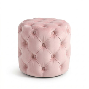 Aurelia Ottoman – Chesterfield Style Velvet