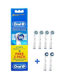 Oral B CrossAction Electric Toothbrush Heads Refill 4 pack & Precision Clean 2 P&hellip;