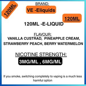 VE- E-Liquids- 120ml - 6mg/ml