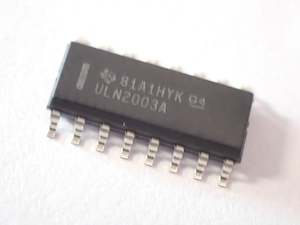 Voltage Regulators 1: ULN2003A High Voltage, High Current Darlington Transistor Array, SO-16