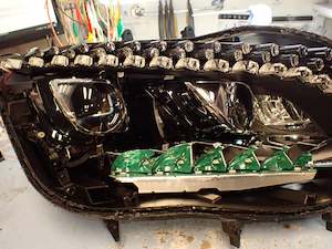 Repair Headlights Day Time Runners: Mercedes/brabus S500  - Headlight repair