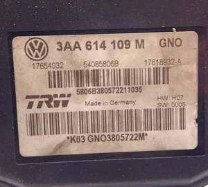 Repair Abs Modules Yaw Sensors: Wheel Speed Sensor ABS module 3AA 614 109M Repair VW Passat