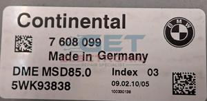 BMW Continental DME MSD85.0 5WK93838