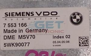 Repair Engine Ecu Injection Pumps: BMW ECU - Clone 7 553 166 MSV70 -E60