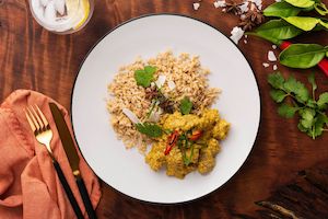 Coconut chicken rendang