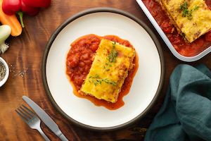 Main Dishes: Smoky chicken & spinach lasagne