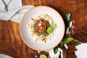 Beef and pumpkin rendang