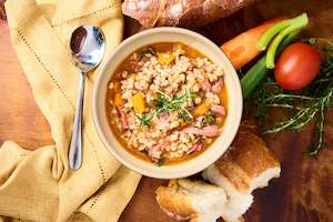 Bacon hock & Pearl barley Soup
