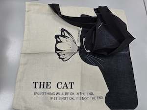 Bags And Pouches: Tote Bag - Butterfly and Cat
