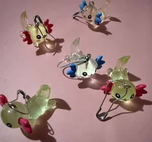 Gift Ideas Under 20: Stitch Markers - Axolotl
