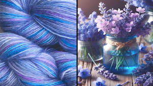 Ad Maiora - Mohair Yarn - Bluebells and Lavender