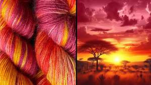 Ad Maiora Mohair: Ad Maiora - Mohair Yarn - African Sunset