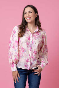 Roselee Embroidered Shirt - Cream