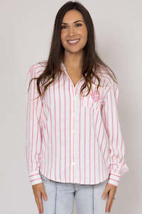 Augustine: Emma Pink/White Stripe Shirt