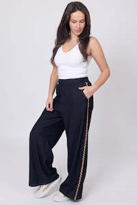 Nate Dark Denim Pant - Caramel Ric Rac