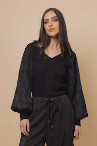 Amaya: Frances Top - Black